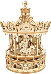 Wooden Carousel - 3D Puzzle with Music Box