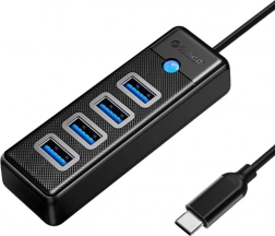 Orico hub USB‑C con 4× USB 3.0, 5 Gbps, 0,15 m, nero