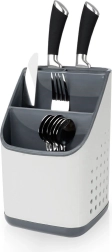 Scolaposate e organizer per posate, coltelli e utensili da cucina – grigio 14 × 14 × 23 cm