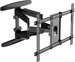 Supporto da parete per TV 40–75" con braccio snodato, inclinazione e rotazione, VESA 600×400