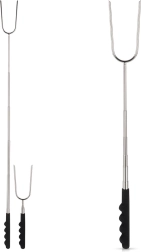 Fourchette télescopique pour grillades 24–72 cm en acier inoxydable
