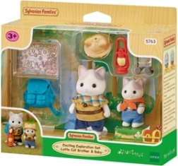 Sylvanian Families Grand Expedition – Latte Cat siblings Mick and Mabel