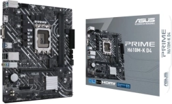 Asus PRIME H610M-K D4 – carte mère microATX LGA 1700 avec DDR4, PCIe 4.0 et M.2