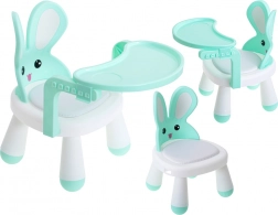 Children's Feeding and Play Chair Bunny – Mint