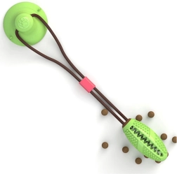Interactive Dog Toy with Suction Cup and Treat Dispenser