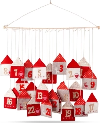 Felt Hanging Advent Calendar 70 × 60 cm