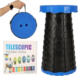 Sedia pieghevole telescopica da campeggio 200 kg – Blu