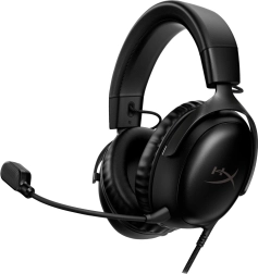 HyperX Cloud III black gaming headset with microphone