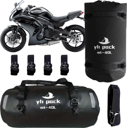 Borsa a tracolla impermeabile per moto e bicicletta 40 l