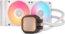 waterkoeling cpu corsair icue link titan 240 rx lcd, 240 mm, wit