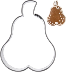 Stainless steel pear cookie cutter 4.5 cm