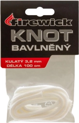 Okrugli pamučni fitilj 3,2 mm – 1 m