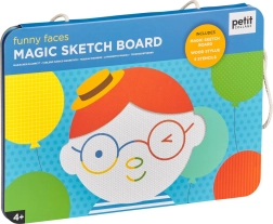 Magnetic Drawing Board with Children's Faces by Petit Collage