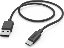 Kabel za punjenje USB-A na USB-C 1 m crni