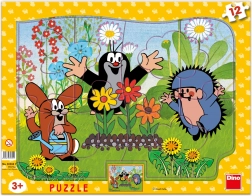 Puzzle di carta Dino Krteček giardiniere 12 pezzi
