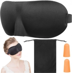 Sleep Mask with Ear Plugs and Case