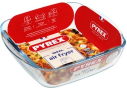 Pyrex firkantet ovnfast fad 2,2 l, 25 × 22 × 7 cm