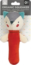 Petit Collage Fox Squeaker Rattle