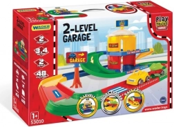 Twee-laags garage WADER PLAY TRACKS met baan van 3,4 m en 2 autootjes