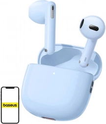 Bezprzewodowe słuchawki TWS Baseus Bowie WX5 niebieskie