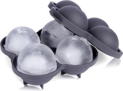 Silikonski model za ledene krogle, 4 kosi, premer 8 cm