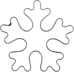 Nierdziana foremka do wycinania płatka śniegu 6 cm