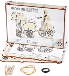 Wooden City 3D Wooden Mechanical Puzzle Roman Chariot