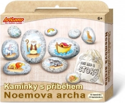 Sassolini con storia Arca di Noè ARTLOVER