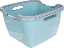 Bacinella quadrata 22 l con manici pieghevoli