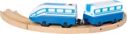 Bino high-speed battery train for wooden tracks