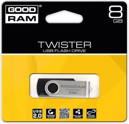 Reliable USB flash drive Goodram Twister 8GB