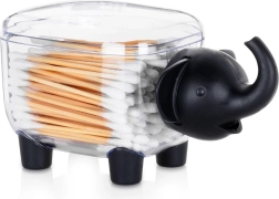 Elephant-shaped container for cotton swabs and cosmetic pads 15.5 cm