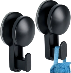 Zwarte zuighaakjes 5,5 cm, 2 stuks