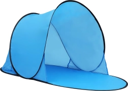 Pop-up strandtent, zelfopzettend, licht en compact