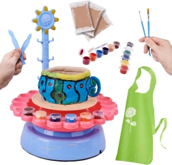 kinderpottenbakkerset met klei en verven