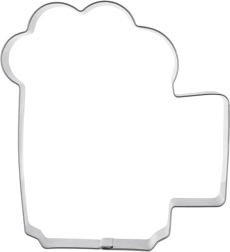 Stainless steel cookie cutter – beer mug 10.5 cm