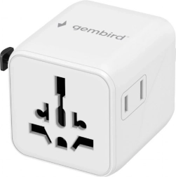 Universal Travel Adapter GEMBIRD – white
