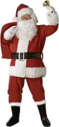 Costume di Babbo Natale premium set completo