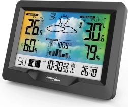 Wireless color weather station dcf