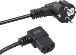 Power Cable Angled 3 Pin 5M EU