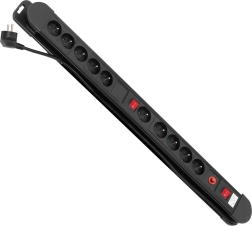 Maclean Energy Steckdosenleiste mit 10 Steckplätzen