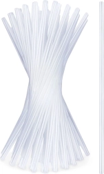 Průhledná brčka 22 cm, 50 ks