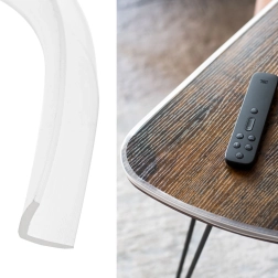 Gennemsigtig silikonekantbeskytter 1 m