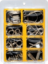 Set of Metal Puzzles, 8 pcs