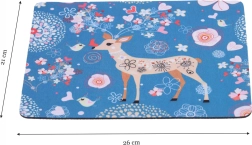 Mouse pad with fawn motif