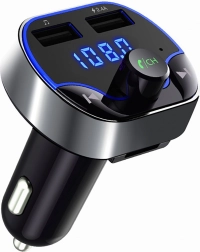 FM-transmitter Bluetooth til bil med USB og støtte for MP3, WMA, FLAC og WAV