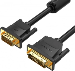 Vention DVI (24+5) to VGA Cable 3 m, Full HD 1080p, Black
