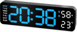 RENEW FORCE elektronikus LED ébresztőóra XXL hőmérővel és páratartalom-mérővel