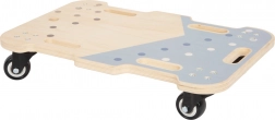 Wooden Balance Board on Wheels Adventure