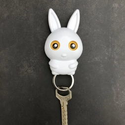 Vješalica za ključeve - bijeli zec